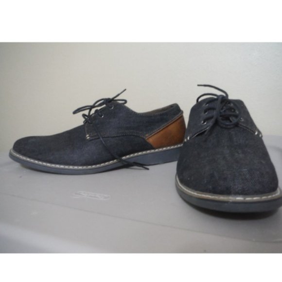 george men's denim oxford shoe